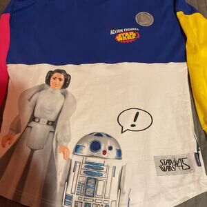 2022 D23 Expo Star Wars Vintage Action Figures Spirit Jersey women’s Size XS NWT